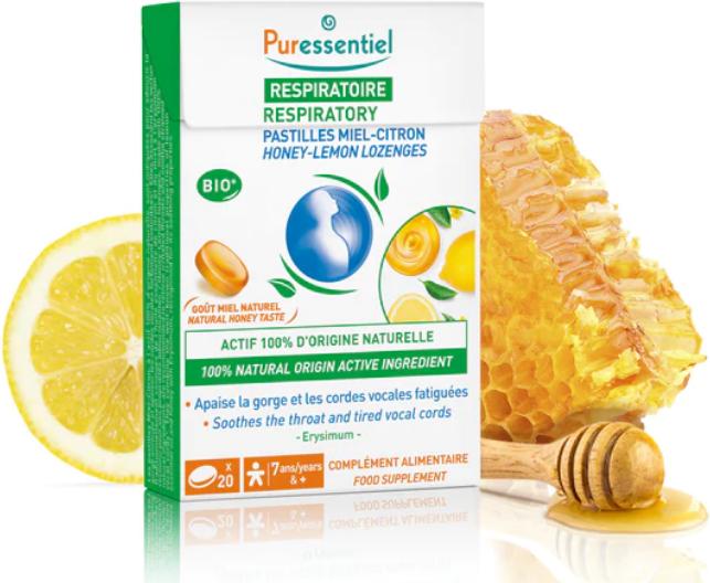 Produktbild Puressentiel Lutschtablette Atemwege Honig-Zitrone Lutschtabl (20 Stück)