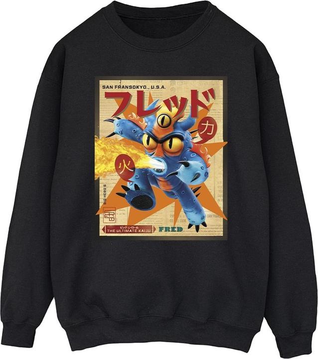 Immagine prodotto Disney Big Hero 6 Baymax Fred Newspaper Felpa Uomo (XXL)