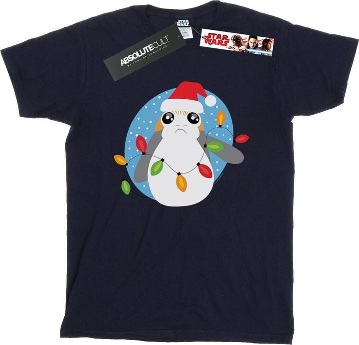 Star Wars The Last Jedi Porg Christmas Lights TShirt Mädchen