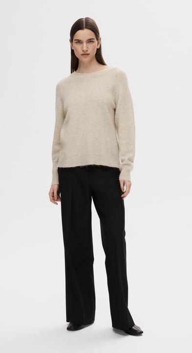 Produktbild Selected Femme Rundhalsausschnitt Woll Pullover (L)