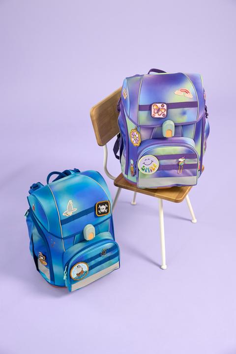 Immagine prodotto Lässig Schulrucksack-Set Boxy, Grün / Blau (21 l)