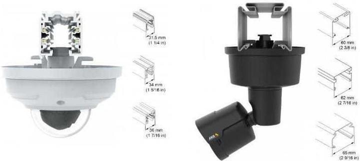 Actual product image Axis Light rail bracket T91A33 (Mounting kit)