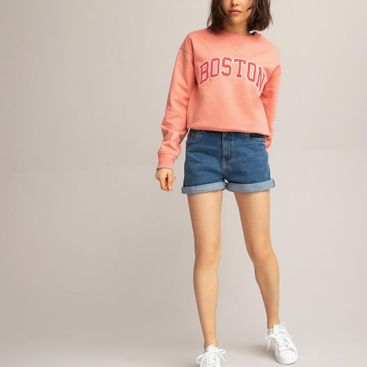 Produktbild La Redoute Collections Jeansshorts mit hohem Bund (140)