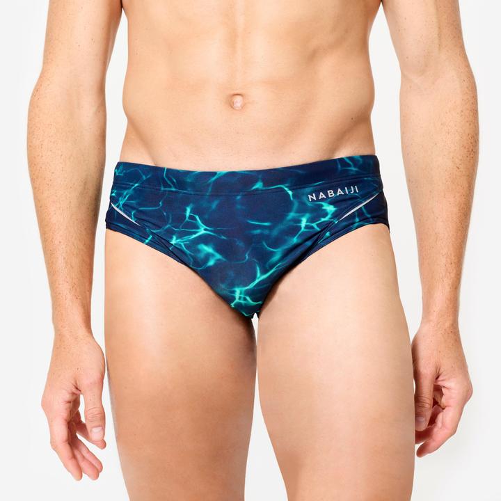 Produktbild Nabaiji Badehose Slip Herren - 900 Tiare blau/grün (XL)