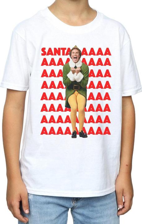 Immagine prodotto Elf Buddy Santa Scream Maglietta Ragazzi (140, 146)