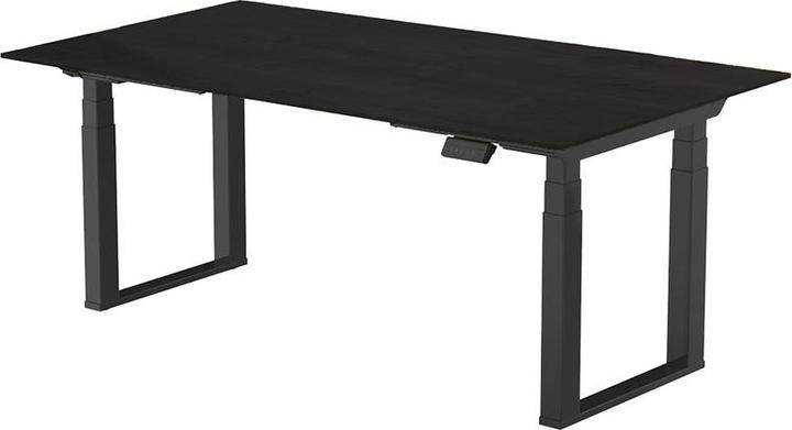 Immagine prodotto Contini höhenverstellbarer Bürotisch 180 x 80 cm schwarz / Gestell schwarz
