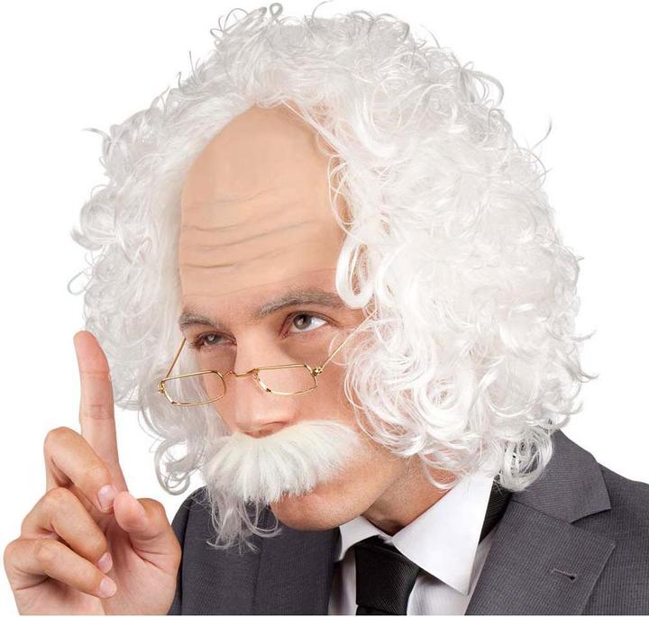 Boland Parrucca Einstein: con occhiali e baffi