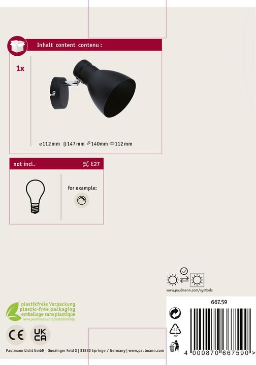Actual product image Paulmann Davy (E27)