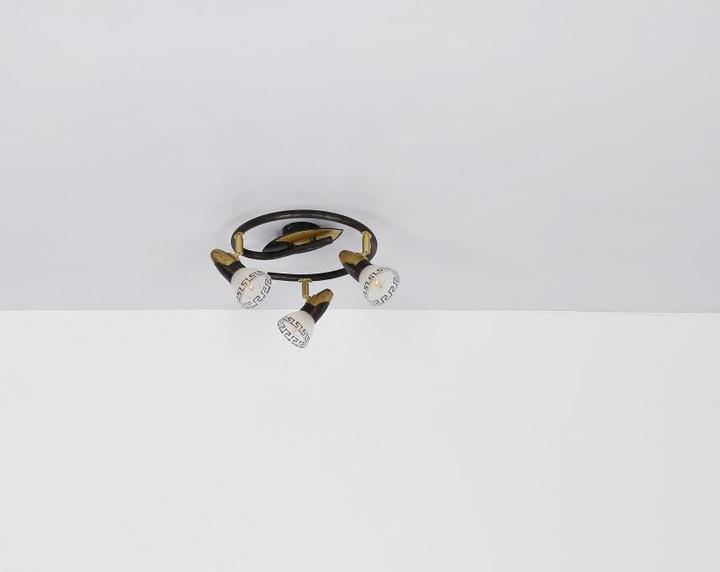 Actual product image Globo Spotlight NOVARA, gold patinated, 5449-3 (E14)