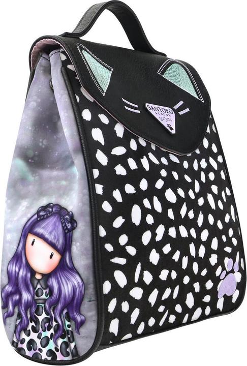Produktbild Gorjuss Lässiger Rucksack Smitten kitten Schwarz Weiss (23 x 1x 27 cm)