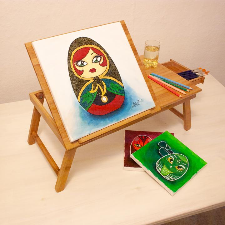 Actual product image Relaxdays Betttablett