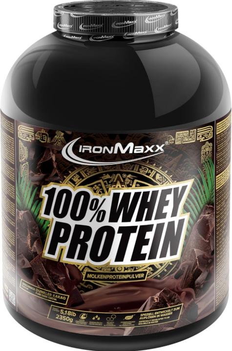 IronMaxx 100% de protéines de lactosérum (Dark Equador Chocolate, 1 pcs, 2350 g)