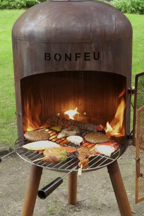Produktbild Bonfeu BonBono Roest Tuinhaard - L 45 x B 45 x H 165 cm - Staal - bruin - Tuinhaard - Terrasverwarming - Te