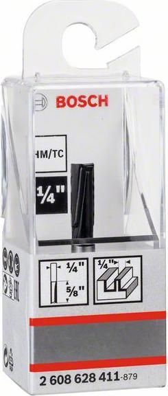 Immagine prodotto Bosch Professional Zubehör Fresa per scanalature, 1/4 di pollice, D1 6,35 mm, L 15,7 mm, G 48 mm. Per frese manuali