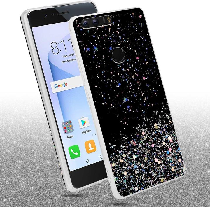Actual product image Cadorabo TPU cover with glitter for Honor 8 / 8 PREMIUM (Fee 8 Premium)