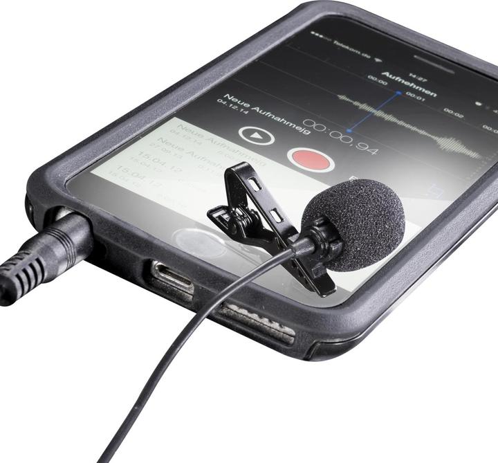 Actual product image Walimex pro per Smartphone Lavalier microphone