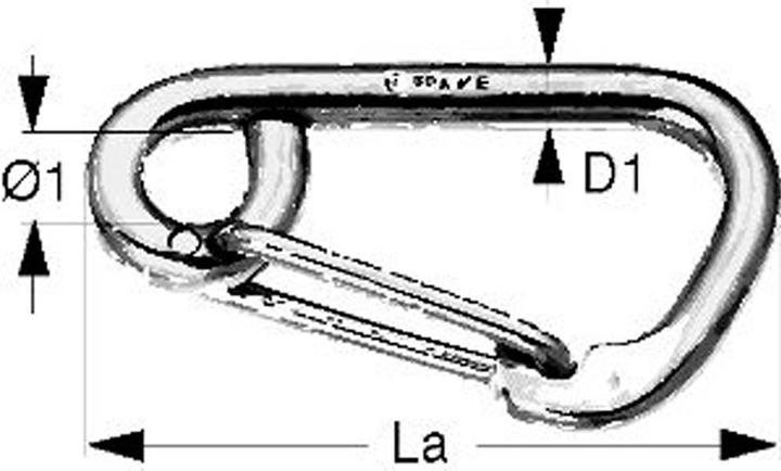 Wichard WI Karabiner symmetrisch