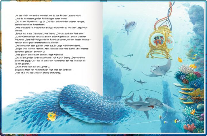 Actual product image Käpt'n Sharky und der Schatz in der Tiefsee (German, Silvio Neuendorf, Jutta Longreuter, 2017)