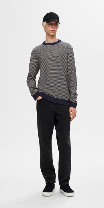 Image du produit Selected Homme Slhjake Ls Knit Struc Stripe Crew Neck (XXL)