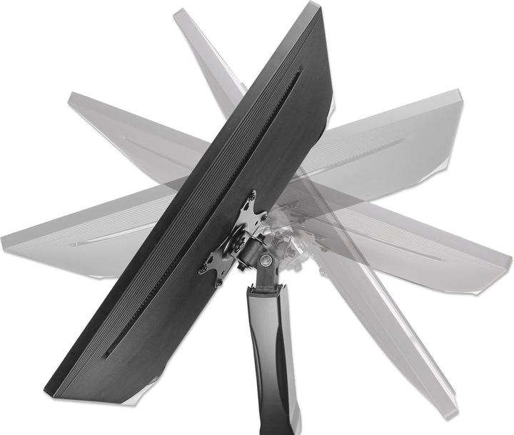 Actual product image Manhattan 2-fold monitor mount gas pressure aluminium (Table, 32")