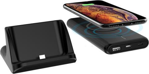 Image du produit Powerology 2 en 1 Fast Wireless Power Bank 10000mAh (10000 mAh, 18 W, 37 Wh)