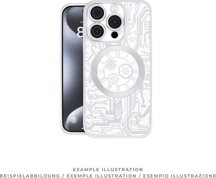 Actual product image prio elegant MAG mobile phone case for iPhone 15 silver (Apple iPhone 15)
