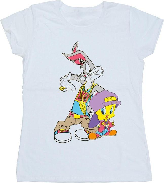 Image du produit Looney Tunes - T-shirt BUGS AND TWEETY HIP HOP - Femme (XXL)