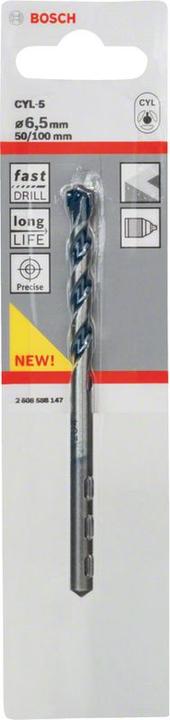 Actual product image Bosch Professional Zubehör Concrete drill CYL-5, Blue Granite, 7 x 50 x 100 mm (7 mm)