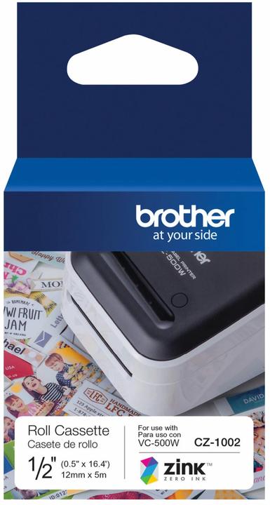 Actual product image Brother CZ-1002 Label Roll (1.20 cm, White)
