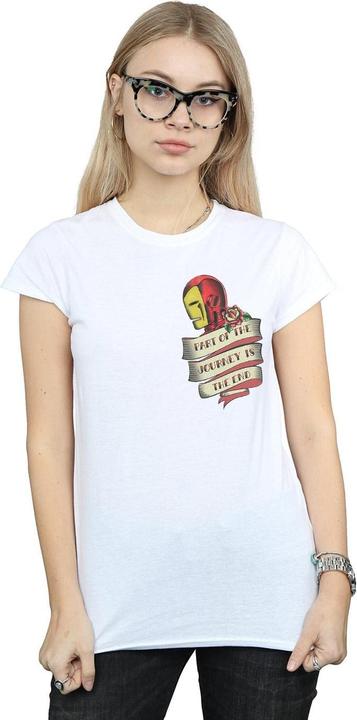 Produktbild Iron Man Tattoo Journey Breast Print TShirt (L)