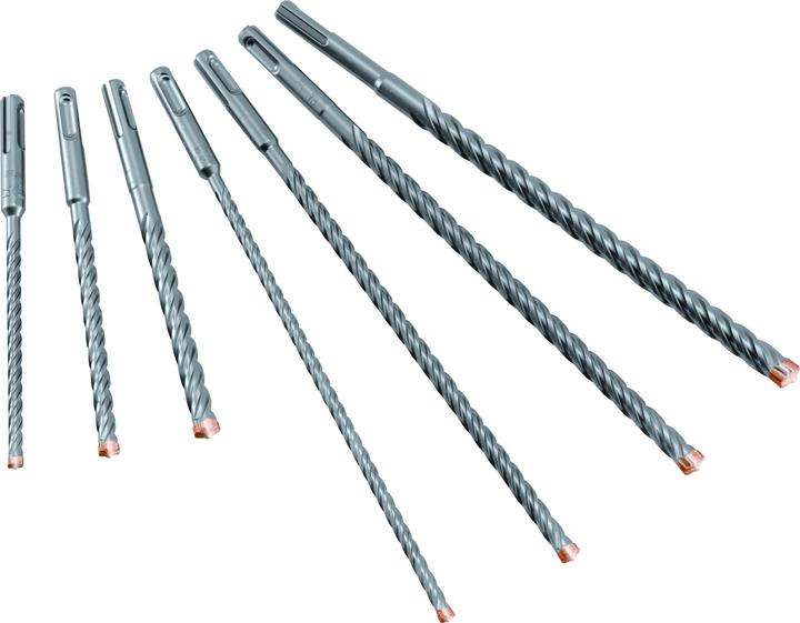 Actual product image Alpen FORCE X SDS-plus Mix Box 7 pcs. Ø 6.0/ 8.0/ 10.0 mm x 160 and Ø 6.0/ 8.0/ 10.0/ 12.0 mm x 260 (6, 8, 10, 12 mm)