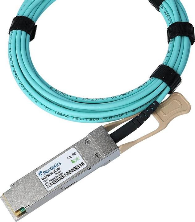 Image du produit BlueOptics HPE X2A0 JL278A compatible AOC QSFP28 BO282803L20M