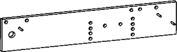 Image du produit Dormakaba Gabarit de perçage universel (Porte de chambre, Porte d'entrée, Porte en bois, Porte-fenêtre)