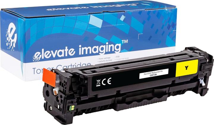 Actual product image Elevate Toner Cartridge CE412A (305A) Yellow for HP LaserJet Pro - 2.6k - Compatible