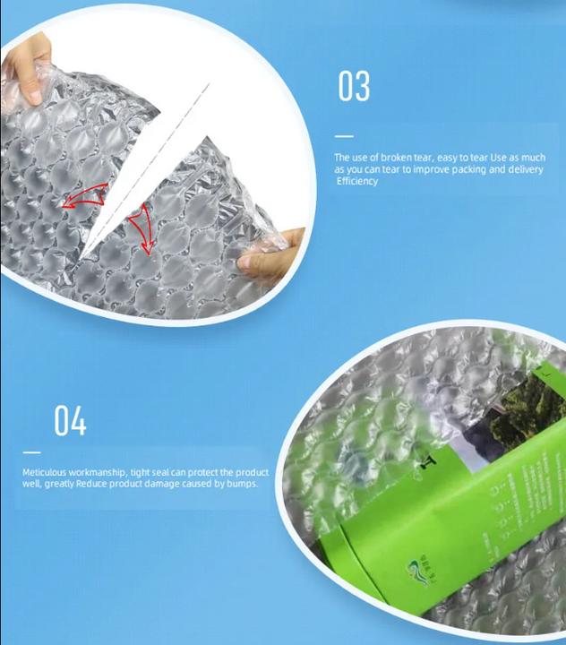 Image du produit Plutoos Air Pack Logistik Verpackung Verdickung Aufblasbare Luftpolsterfolie Rolle