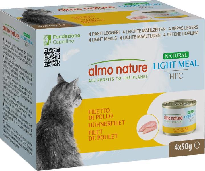 Immagine prodotto Almo Nature HFC Light Meal Natural, cibo umido con pollo per gatti (4x50g) (Adulto, 4 pz., 200 g)