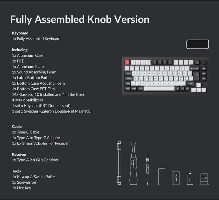 Actual product image Keychron Q1 HE (CH, Cable)