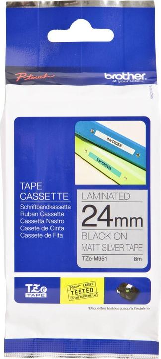Immagine prodotto Brother Tze-M951 (2.40 cm, Argento, Nero)