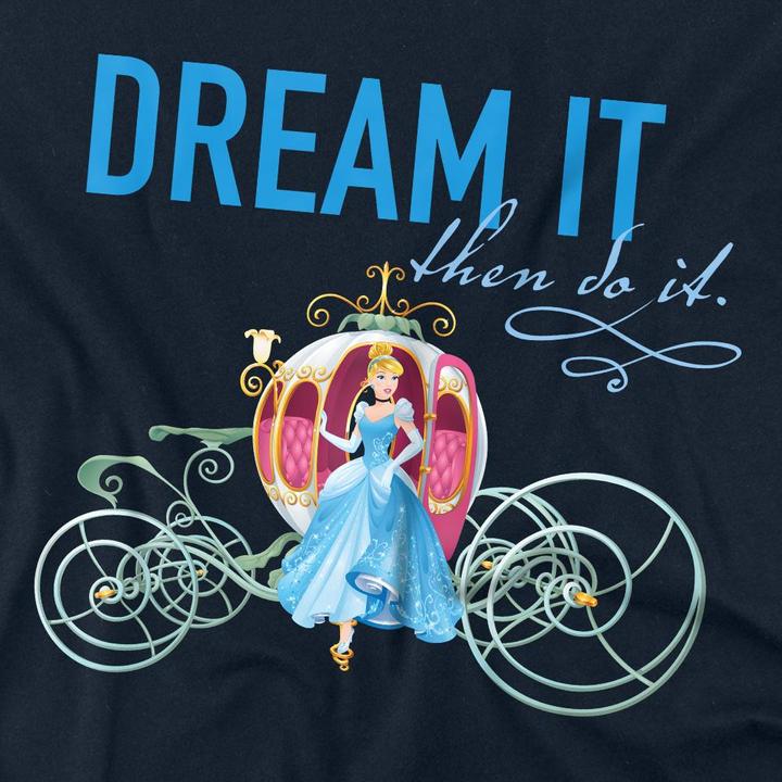 Immagine prodotto Cinderella Dream It, Then Do It Maglietta Carrozza di Zucca Adulto Unisex (S)
