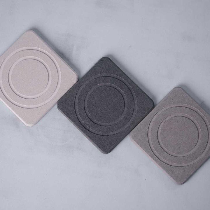 Image du produit Moonstone Alba Dessous de verre gris foncé (1 x, Dessous de verre)