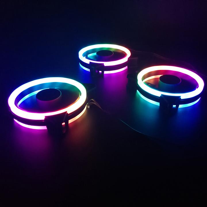 Actual product image Darkflash Tech DR12 Pro RGB Computer Fan (120x120) (120 mm, 1 x)