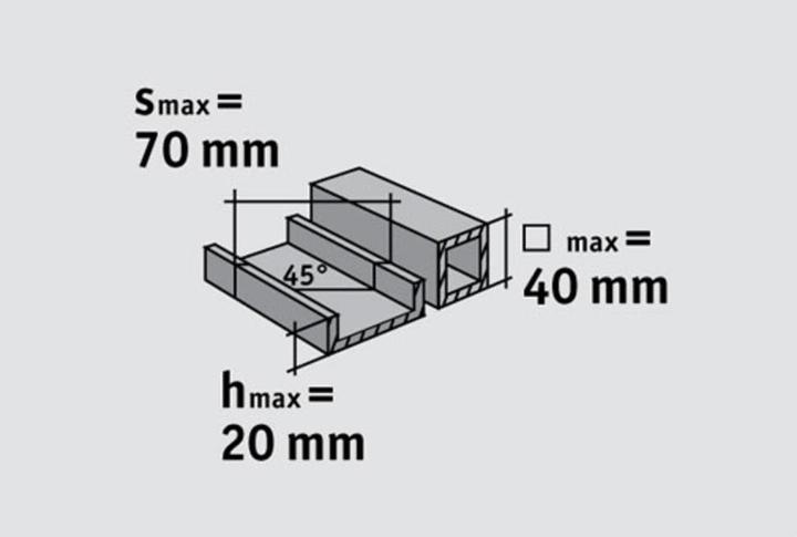 Produktbild Löwe Kabelkanalschere 3604, mit 45° Anschlägen (245 mm)