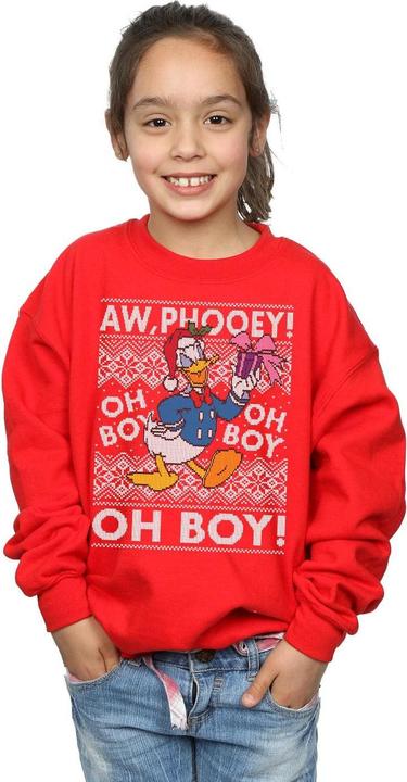 Immagine prodotto Disney Donald Duck Christmas Fair Isle Felpa Ragazze (128)