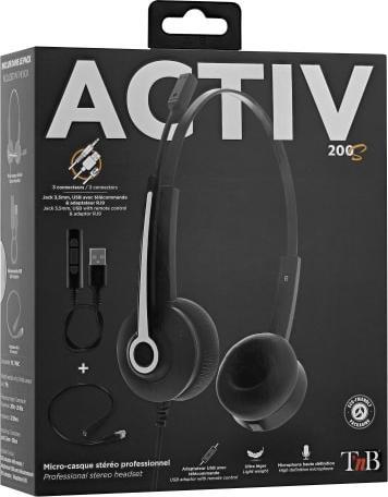 Actual product image T'nB TNB Activ 200S Professional Headset (Cable, USB-A)