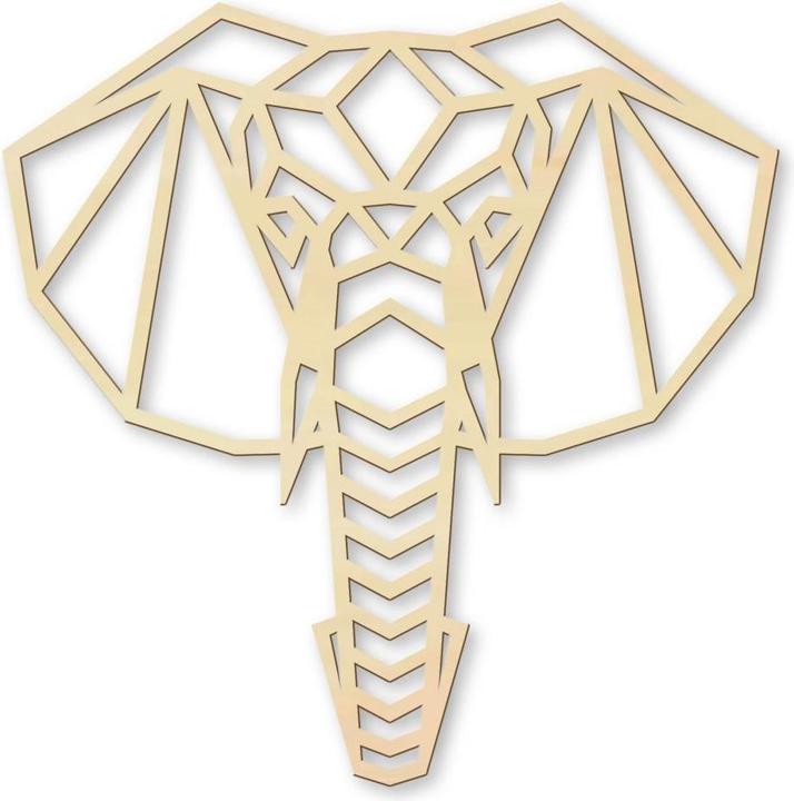 Actual product image Trenddeko Origami elephant head (50 x 50 cm)