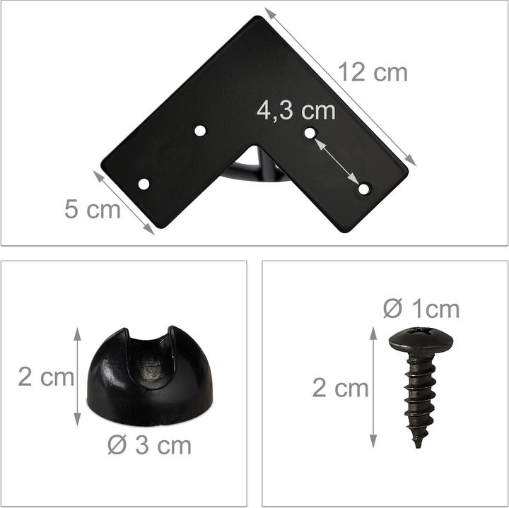 Produktbild Relaxdays Hairpin Tischbein 4er Set