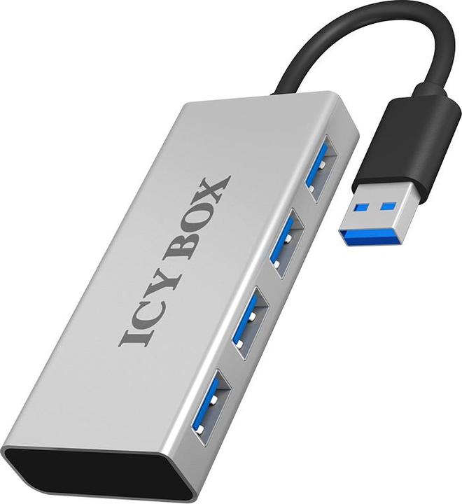 Icy Box Raidsonic IB-AC6104 4 neue USB 3.0-Geräte (USB-A, 4 Ports)