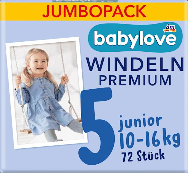 Produktbild dm babylove Premium-Windeln (Gr. 5, Tragepack, 72 Stück)
