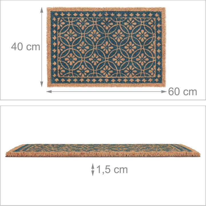 Actual product image Relaxdays Coir Doormat (60 x 40 x 1.5 cm)