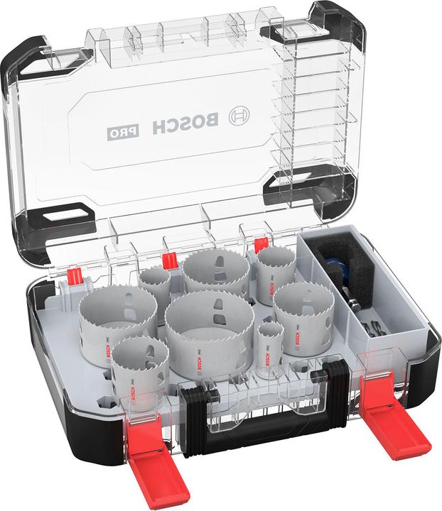 Produktbild Bosch Professional Zubehör PRO Multi Material PC Plus Lochsägen-Set, 11-tlg. (25, 32, 54, 60, 68, 76, 86 mm, 40 Millimeter)